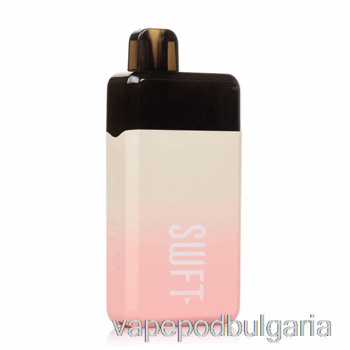 Vape Течности Swft Mod 5000 бял прасковен лед за еднократна употреба